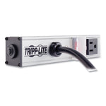 Vertical Power Strip, 8 Outlets, 15 ft Cord, Silver