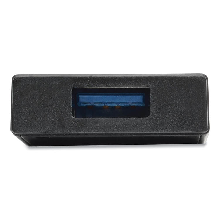 Ultra-Slim Portable Usb 3.0 Superspeed Hub, 4 Ports, Black