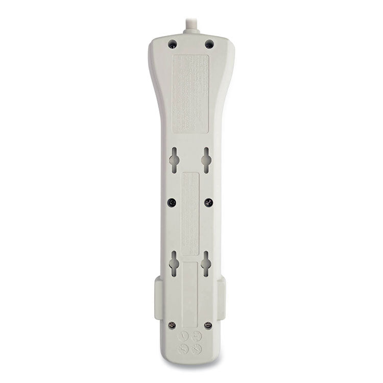 Protect It! Surge Protector, 7 AC Outlets, 7 ft Cord, 2,160 J, Light Gray