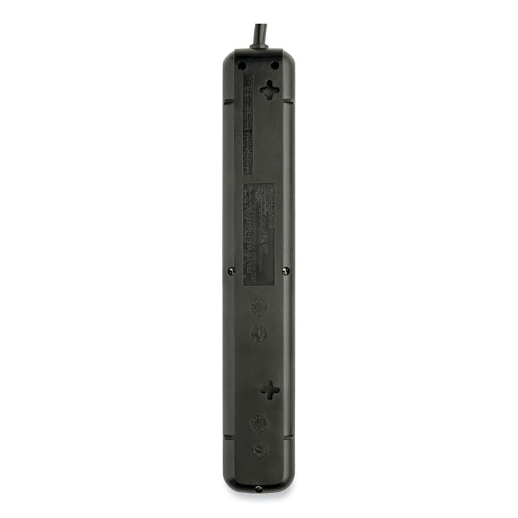 Protect It! Surge Protector, 7 AC Outlets, 4 ft Cord, 1,080 J, Black