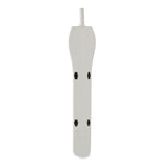 Protect It! Home Computer Surge Protector, 6 AC Outlets, 2 ft Cord, 180 J, Light Gray