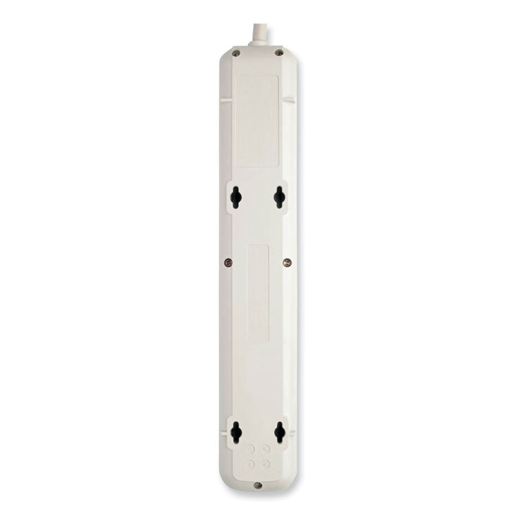 Protect It! Surge Protector, 7 AC Outlets, 12 ft Cord, 1,080 J, Light Gray