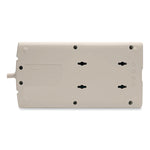 Protect It! Surge Protector, 8 AC Outlets, 8 ft Cord, 1,440 J, Light Gray