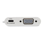 USB 3.1 Gen 1 USB-C to VGA Adapter, 3", White