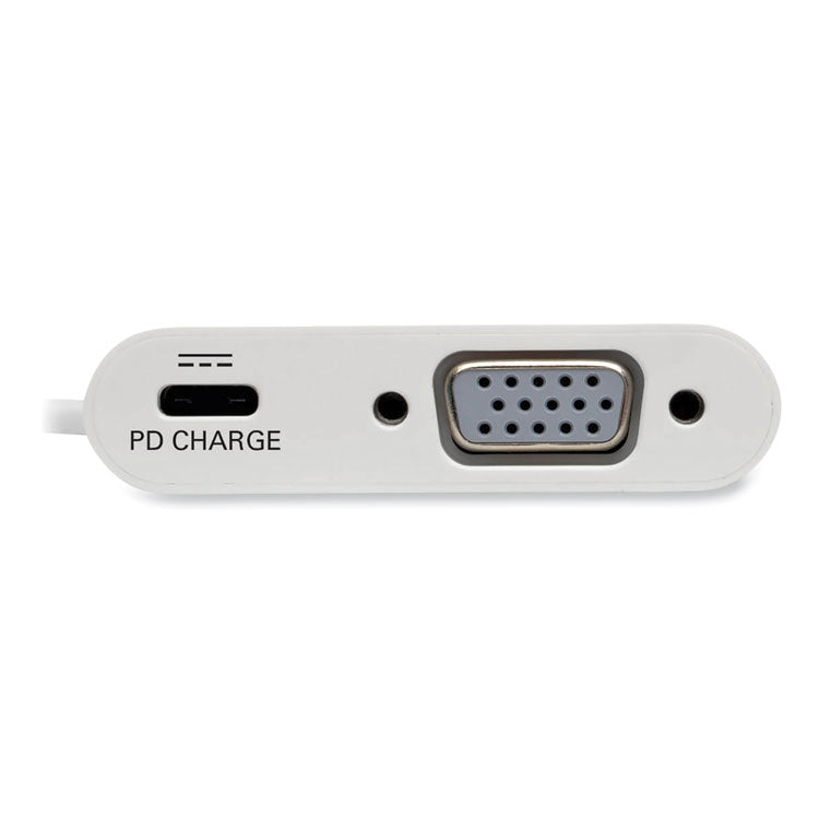 USB 3.1 Gen 1 USB-C to VGA Adapter, 3", White