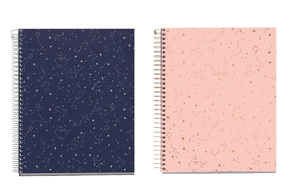 Miquelrius 4-Subject Notebooks, 5.83" x 8.27", College Ruled, 120 Sheets, Assorted Colors, 24/Carton (11992CS)