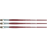 da Vinci COLLEGE Oil and Acrylic Synthetic Student Filbert Brush, 3 Brushes/Pack (DVXVA875012-3)