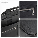 SaharaCase Leather Briefcase, Laptop Compatible, Black (LT00081)