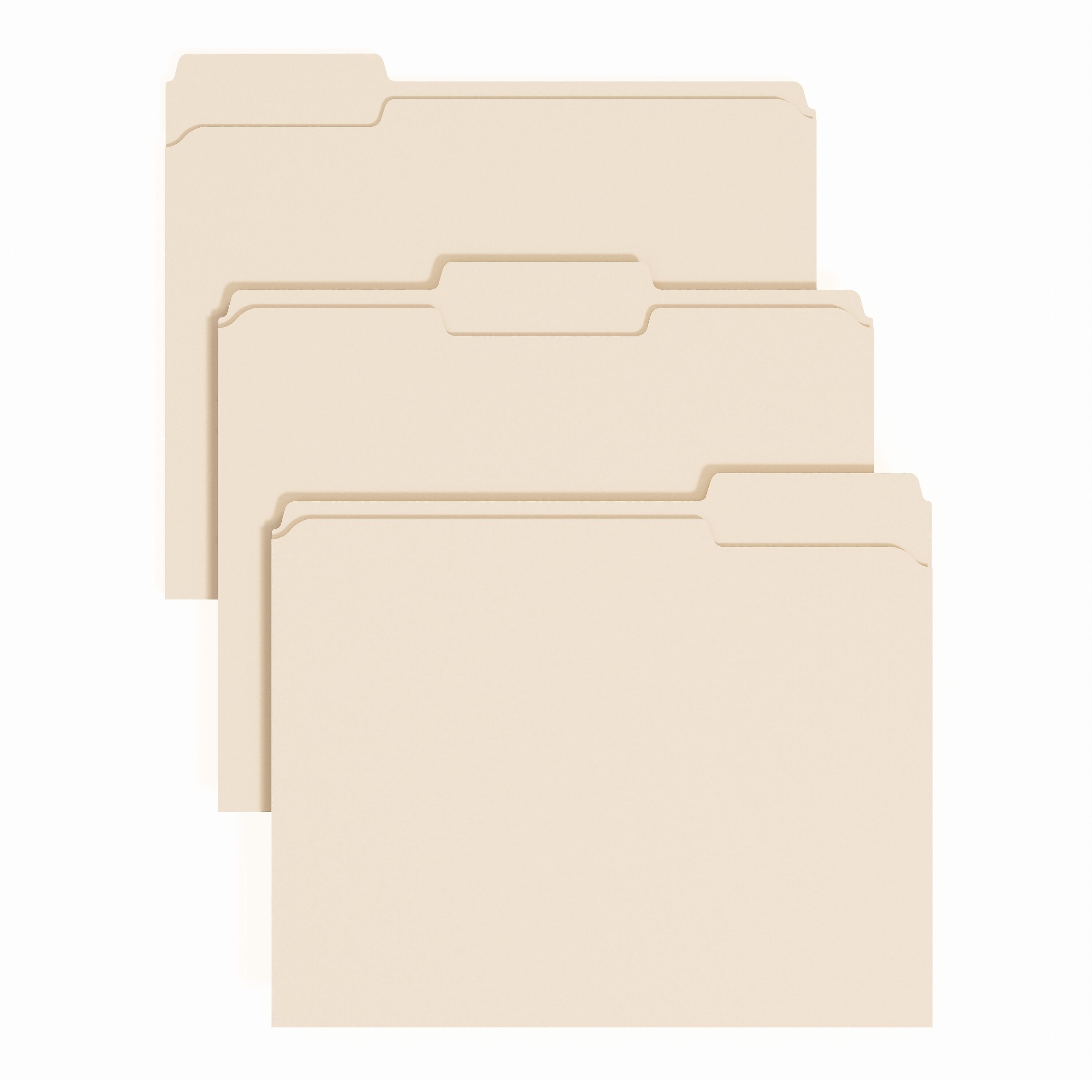 Staples File Folder, 1/3-Cut Tab, Letter Size, Manilla, 100/Pack (ST62727)