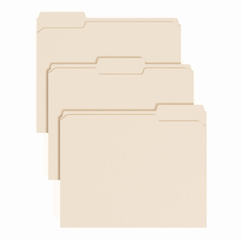 Staples File Folder, 1/3-Cut Tab, Letter Size, Manilla, 100/Pack (ST62727)