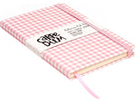 Carpe Diem Ballerina Pink Check Journal, 5.24" x 8.27", Wide-Ruled, Pink/White, 192 Pages (9371-CD)