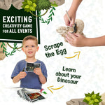 JITTERYGIT Dino Eggs Digging Game Kit,12 Dino Eggs Excavation Set (Dino Eggs - Beige)