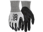 MCR Safety Cut Pro Hypermax Fiber/Bi-Polymer Work Gloves, Salt-and-Pepper/Black, L, Pair (127-92754BPL)