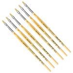da Vinci JUNIOR BORSTE Tempera Synthetic Student Flat Brush, 6 Brushes/Pack (DVXVA3294-6)