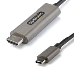 StarTech.com 6.6ft USB-C to HDMI Cable Adapter, 4K 60Hz Audio/Video Cord, Male to Male, Black (CDP2HDMM2MH)