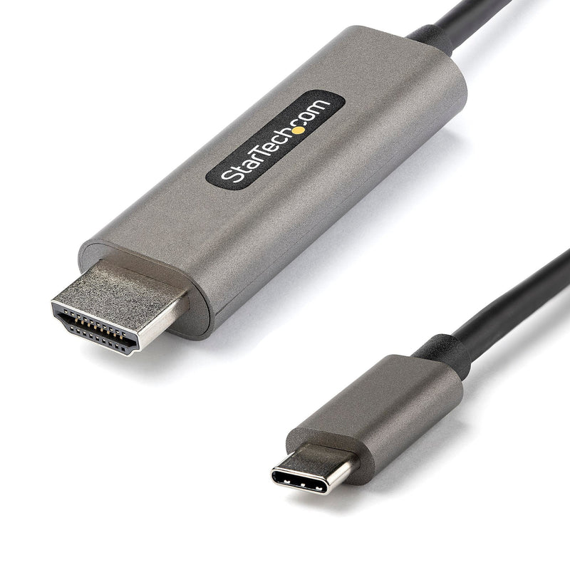 StarTech.com 6.6ft USB-C to HDMI Cable Adapter, 4K 60Hz Audio/Video Cord, Male to Male, Black (CDP2HDMM2MH)