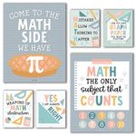 Hadley Designs 11" x 14" Boho Math Bulletin Board Classroom Decor Posters, 6/Set (HDDX004BEB10P)