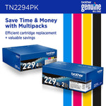 Brother TN2294PK Black/Magenta/Cyan/Yellow Standard Yield Toner Cartridges