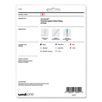 uniONE Gel Pen, Retractable, Medium 0.7 mm, Assorted Inspirational Ink and Barrel Colors, 8/Pack