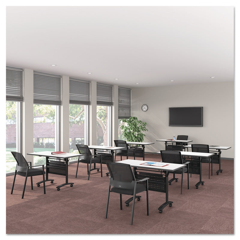 Alera® Reversible Laminate Table Top, Rectangular, 48w x 24d, White/Gray