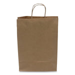 Kraft Paper Bags, Rope Handles, 10" x 6" x 13", Kraft, 250/Carton