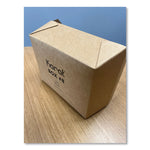 Reclosable Kraft Take-Out Box, 48 oz, Brown, Paper, 300/Carton