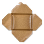 Reclosable Kraft Take-Out Box, 48 oz, Brown, Paper, 300/Carton