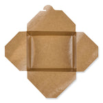 Reclosable Kraft Take-Out Box, 54 oz, Brown, Paper, 200/Carton