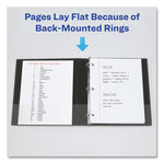 Heavy-Duty Non Stick View Binder With Durahinge And Slant Rings, 3 Rings, 3" Capacity, 11 X 8.5, Black, (5600)