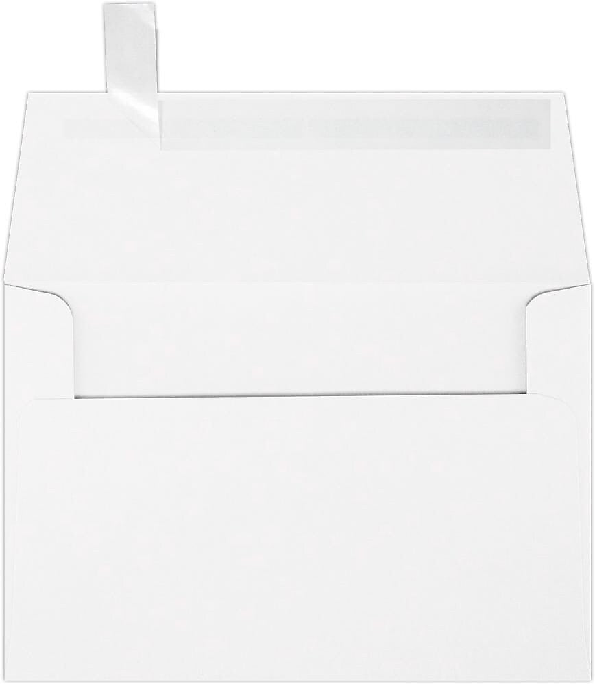 JAM Paper A4 Self Seal Invitation Envelope 4 1/4" x 6 1/4", White, 50/Pack (4872-WPC-50)