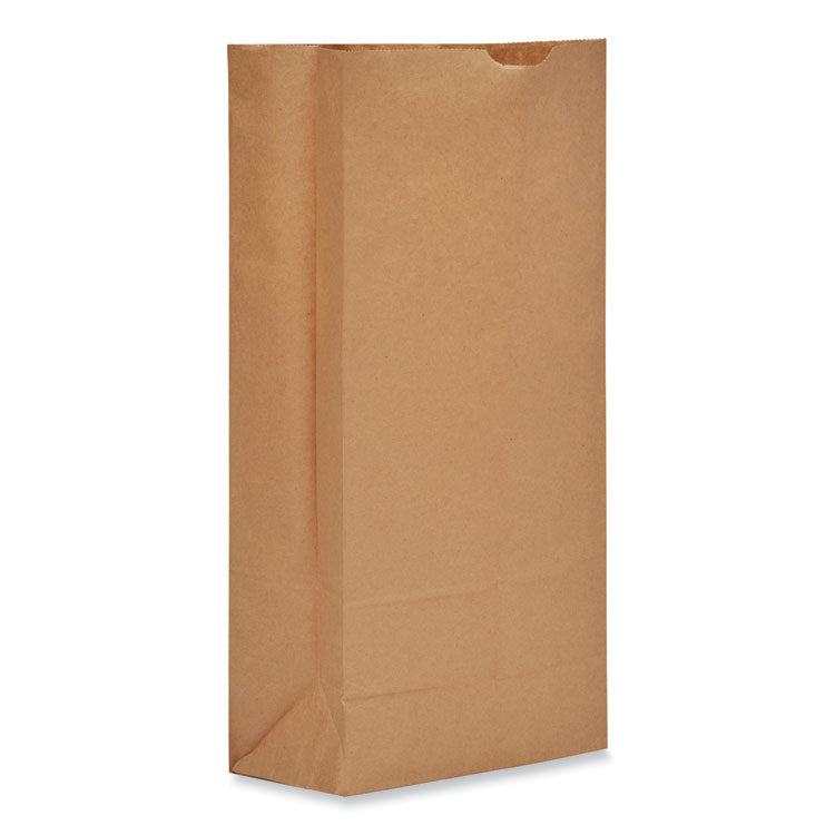 Grocery Paper Bags, 25# Size, Heavy-Duty, 50# Basis Weight, 8.25" x 5.38" x 18", Kraft, 500/Bundle