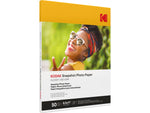 Kodak Snapshot Glossy Photo Paper, 8.5" x 11", 50 Sheets/Pack (41301)