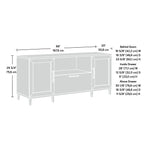 Sauder Tiffin Line 30"H Storage Credenza with 3 Shelves, Raven Oak (433265)