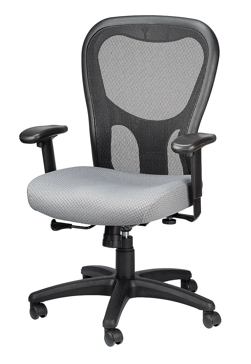 Tempur-Pedic Ergonomic Fabric/Mesh Swivel Task Chair, Grey/Black (TP9000-C-GRY)