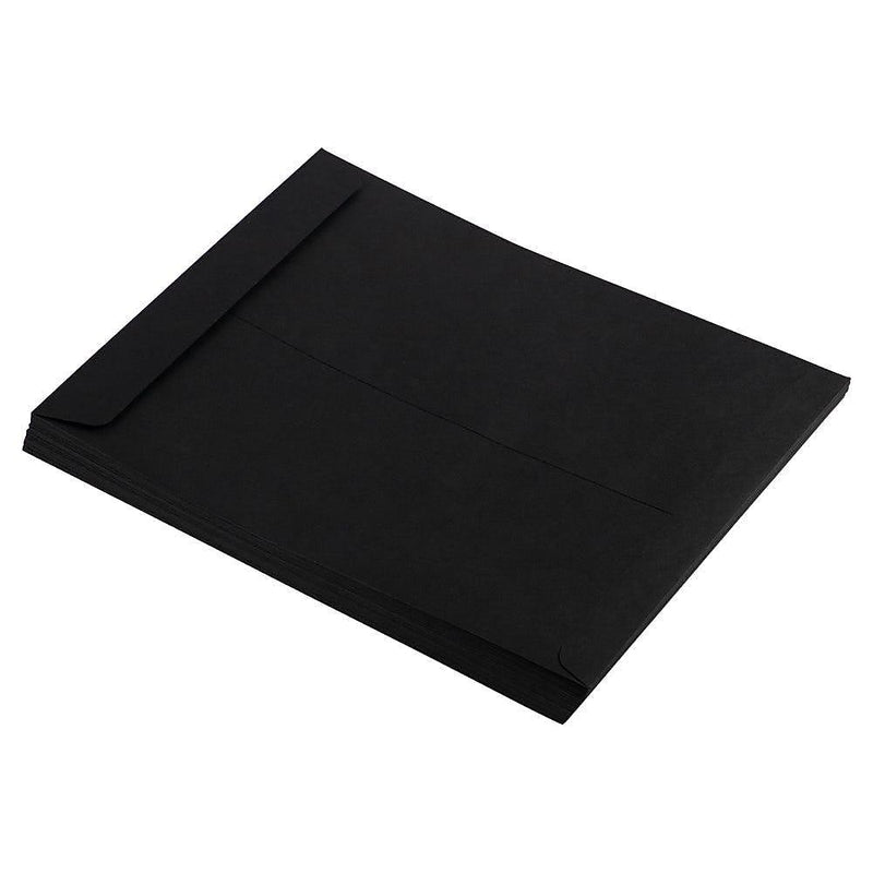 JAM Paper 10" x 13" Open End Catalog Envelopes, Black, 10/Pack (87733B)