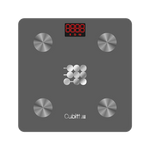 Cubitt Smart Bluetooth BMI Body Composition Bathroom Scale,, Wolf Gray (CT-SCALE8)
