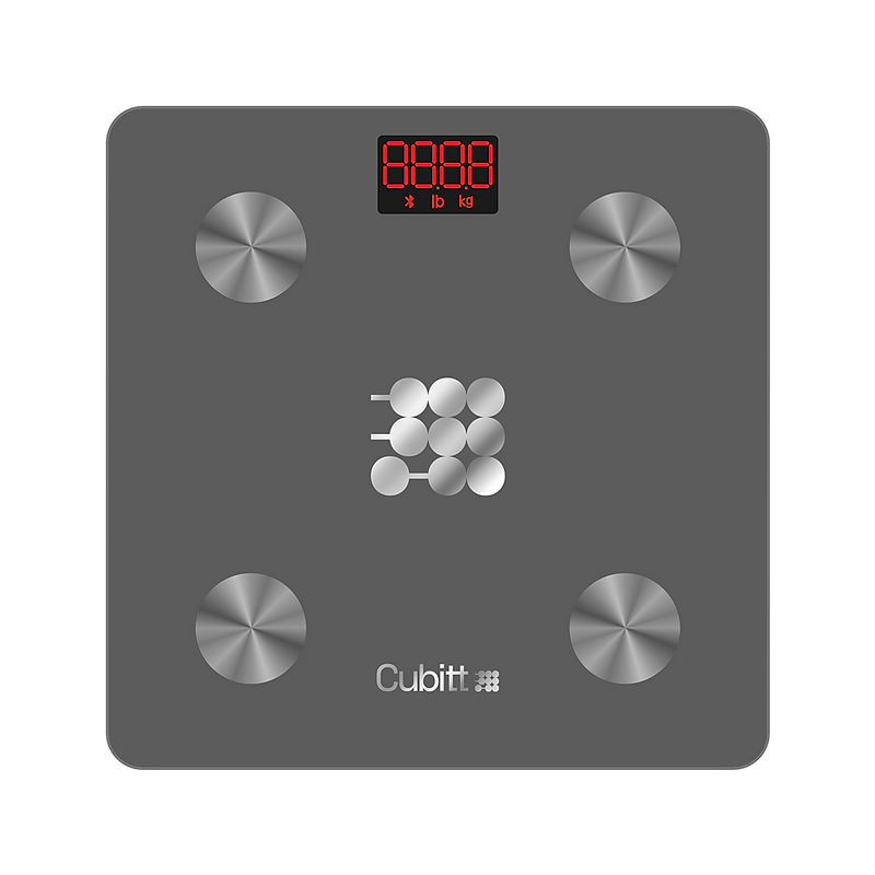 Cubitt Smart Bluetooth BMI Body Composition Bathroom Scale,, Wolf Gray (CT-SCALE8)