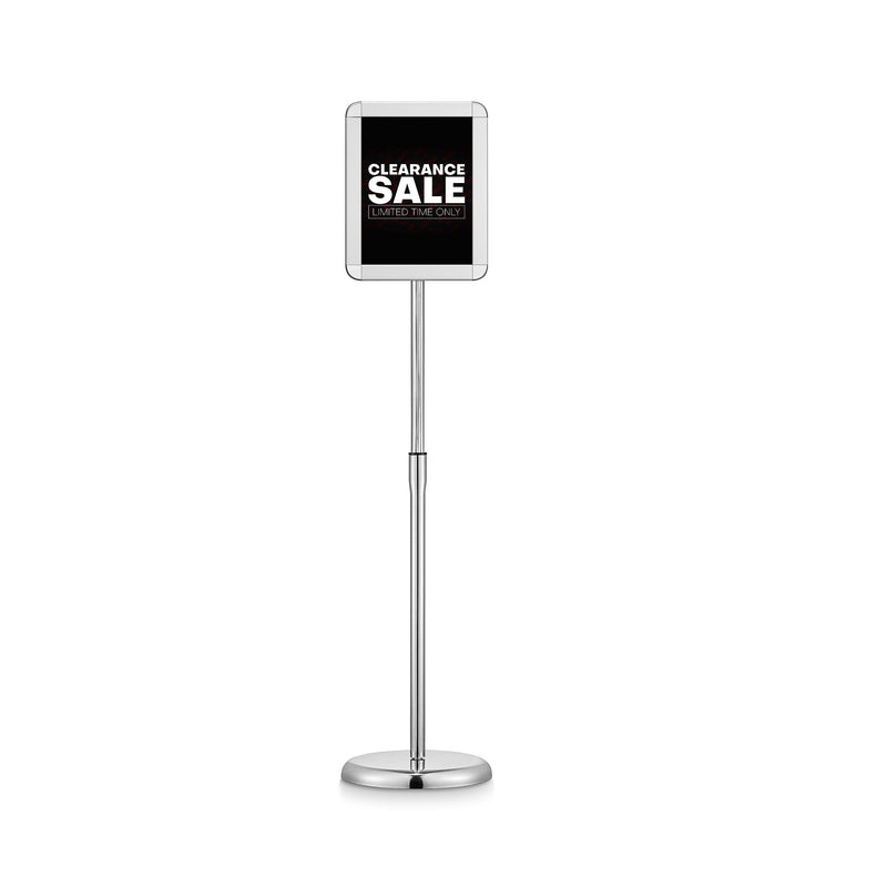 Staples Sign Holder, 8.5" x 11", Metallic (28069)