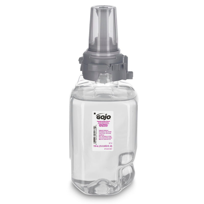 GOJO Antibacterial Foaming Hand Soap Refill for ADX-12 Dispenser, Plum Scent, 1250 mL, 3/Carton (8812-03)