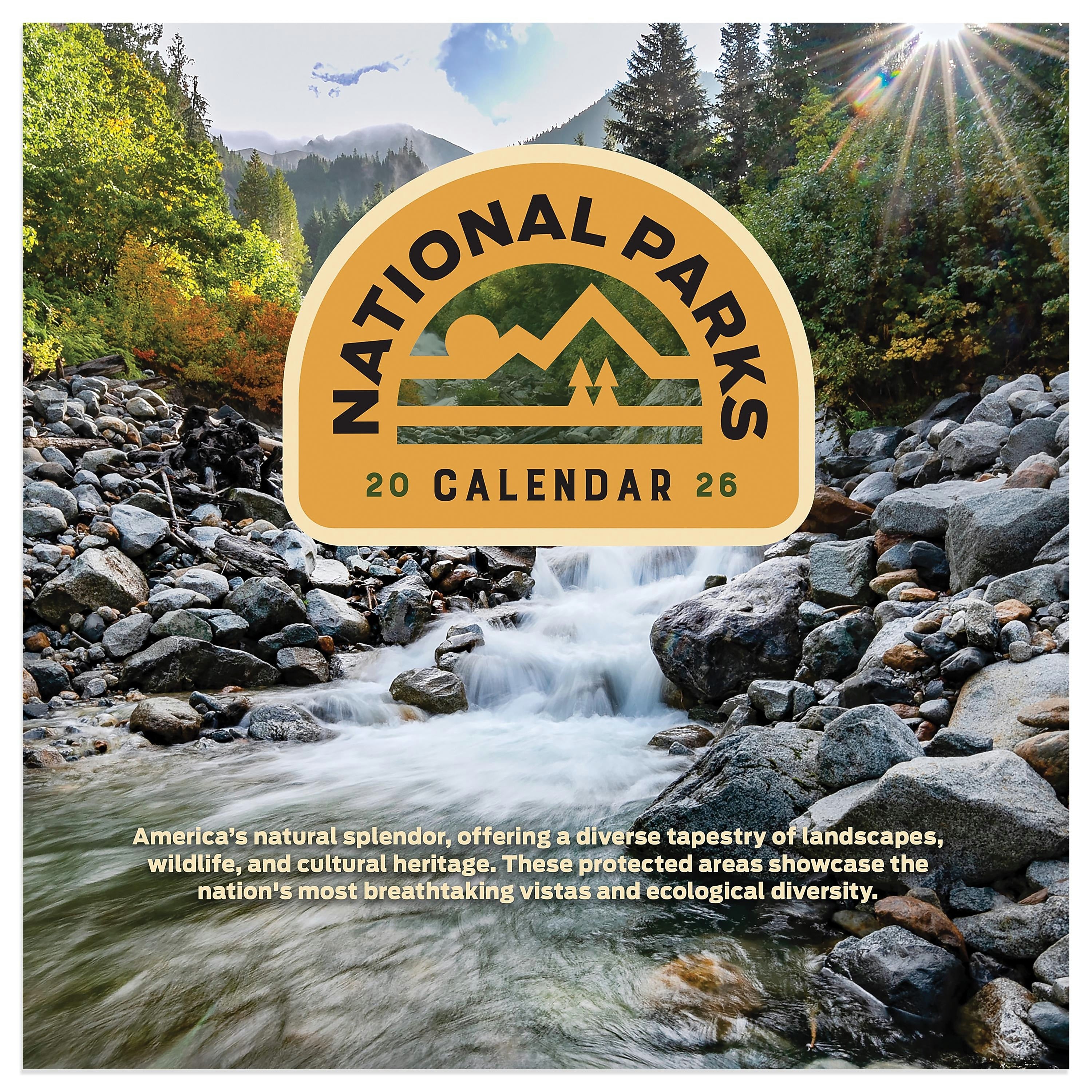 2026 TF Publishing 12" x 17" TF Publishing 7" x 7" National Parks Mini Calendar 26-2004