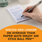BIC Round Stic Xtra Life Ballpoint Pens, Medium Point, 1.0mm, Red Ink, Dozen (20118/GSM11RD)