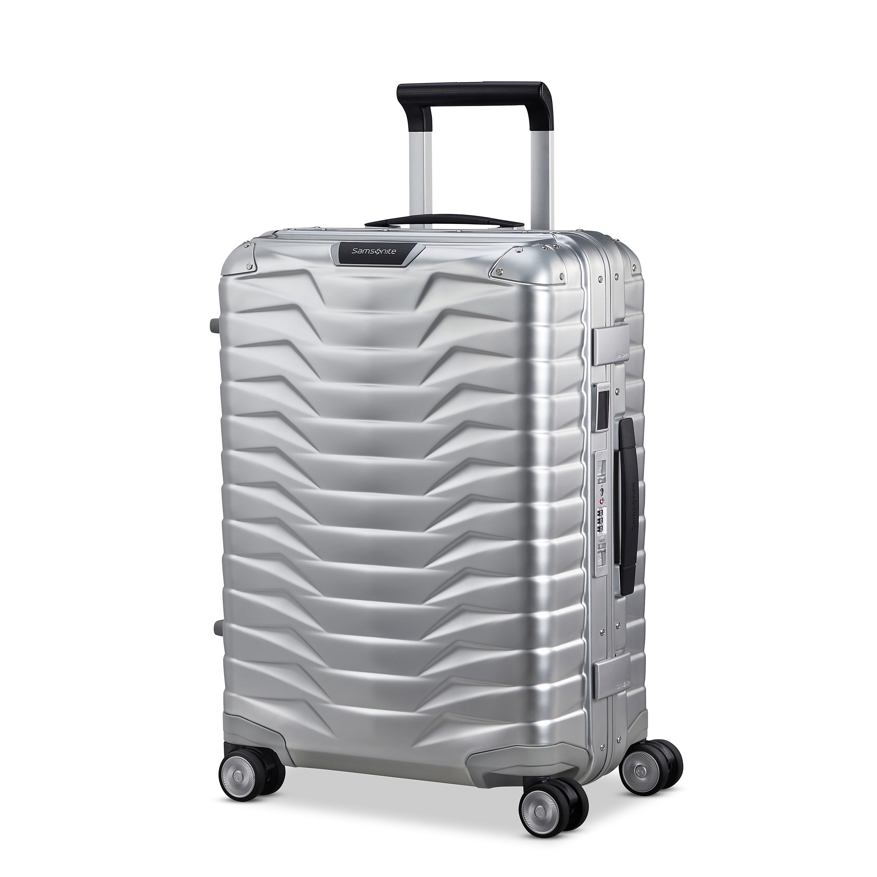 Samsonite Proxis 21.89" Hardside Carry-On Suitcase Spinner, Aluminum (150050-1004)
