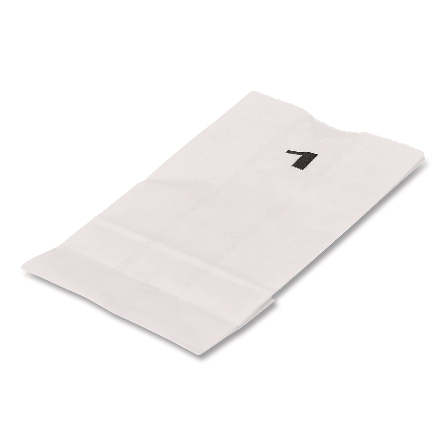 Ross & Wallace Paper Products Paper Lunch Bag, 6.63" x 3.5" x 2.25", White, 500/Bundle (120301500PK/BL)
