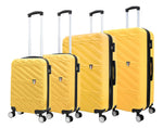 TUCCI 4-Piece Hardside Spinner Carry-On Luggage Set, TSA Checkpoint Friendly (T0533-04PC-MUYL)