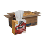 Brawny Professional Heavy Duty Paper Cleaning Wipers, 16.5" x 9.125", White, 100 Wipers/Box (GPC25070)
