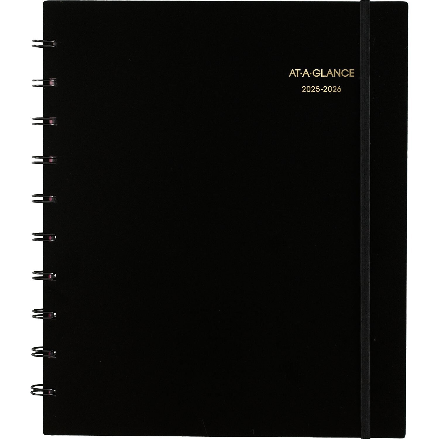 2025-2026 AT-A-GLANCE Move-A-Page 9" x 11" Academic Year Weekly & Monthly Planner, Plastic Cover, Black (70-957E-05-26)