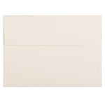 JAM Paper A7 Booklet Envelope 5 1/4" x 7 1/4", Natural White Linen, 100/Pack (82011d)