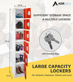 AdirOffice 72"H 6-Tier Red Storage Locker (ADI629-206-RED-DL)