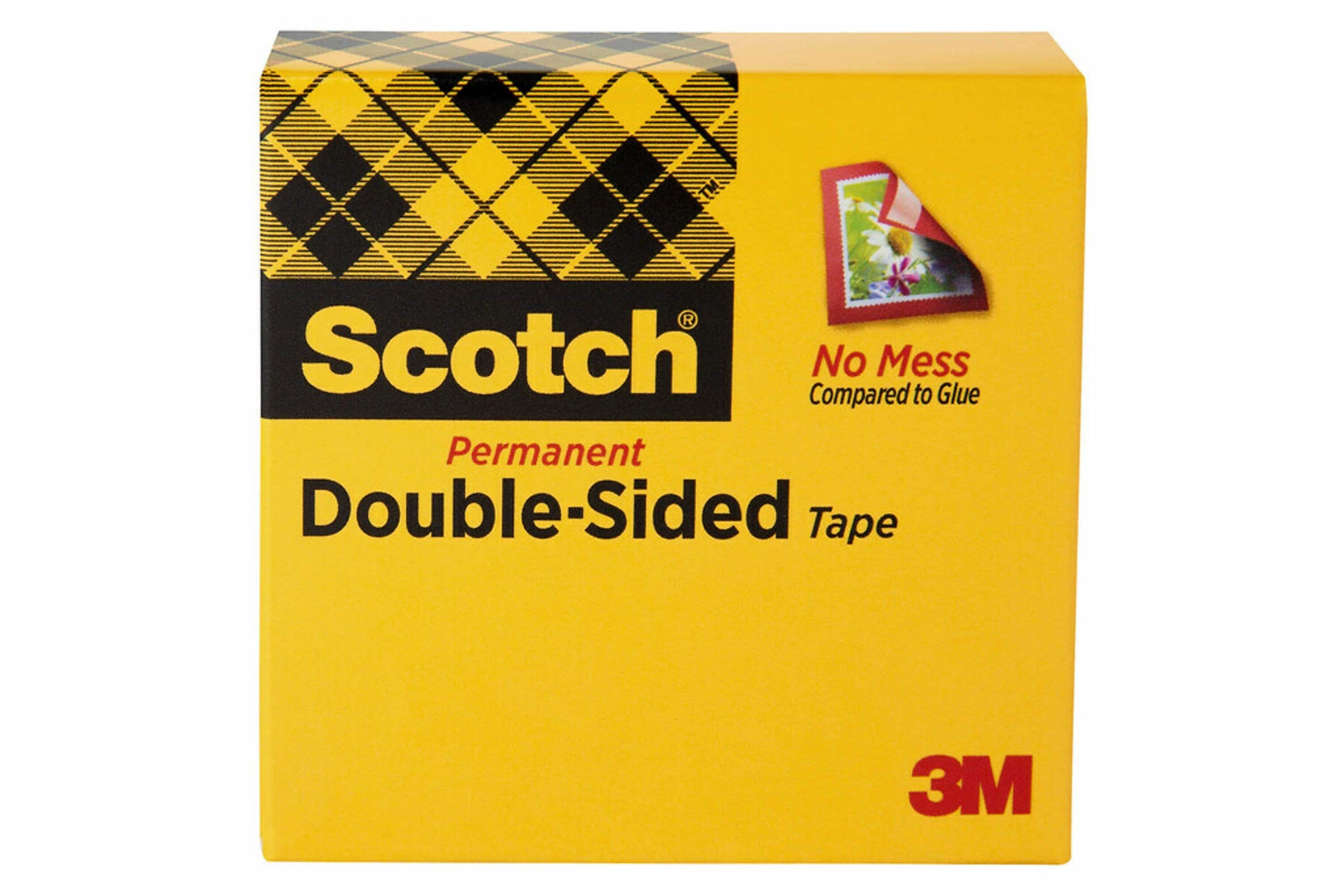 Scotch Double Sided Tape, 3/4" x 36 yds., Clear (665)