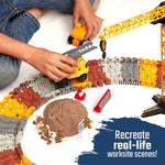 JITTERYGIT Construction Race Track Site Toy Set, 182 Pieces/Pack (CONSTRUKTOR-TRACK-GID -YELLOW)